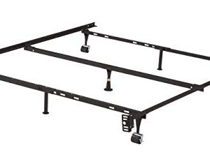 KB Designs – 7 Leg Heavy Duty Metal Queen Size Bed Frame with Center Support Legs