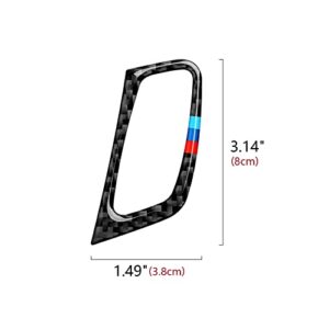 Car Key Frame Panel Cover Trim Carbon Fiber Sticker Decal fits for BMW X5 E70 X6 E71 2007 2008 2009 2010 2011 2012 2013 2014 Accessories