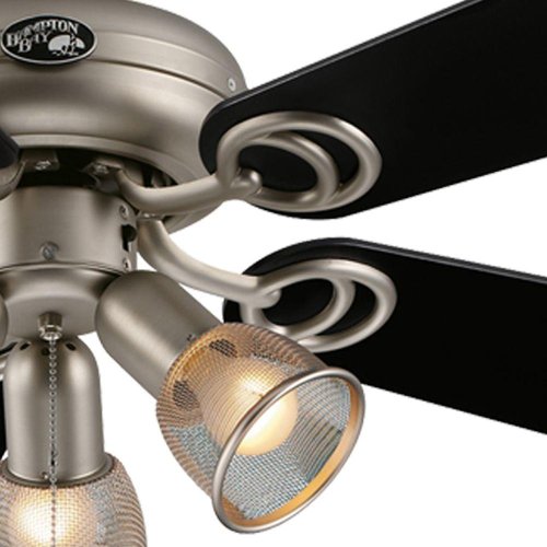 Hampton Bay San Marino 36 in. Brushed Steel Ceiling Fan