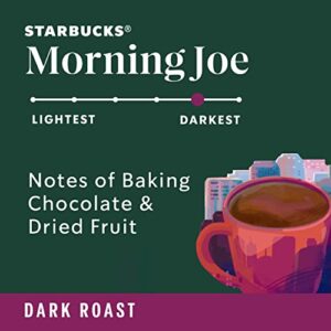 Starbucks Morning Joe Gold Coast Dark Roast Ground Coffee, 12 Ounce (Pack of 6)