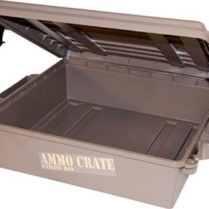 MTM ACR5-72 ACR5 Ammo Crate Utility Box, Brown, Medium&MTM ACR4-18 Ammo Crate Utility Box,Green,Medium