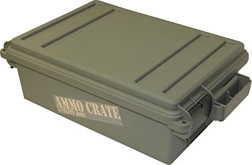 MTM ACR5-72 ACR5 Ammo Crate Utility Box, Brown, Medium&MTM ACR4-18 Ammo Crate Utility Box,Green,Medium