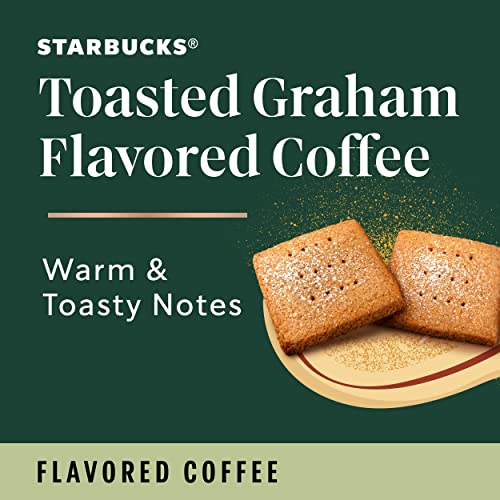Starbucks Flavored K-Cup Coffee Pods — Toasted Graham for Keurig Brewers — 6 boxes (60 pods total)