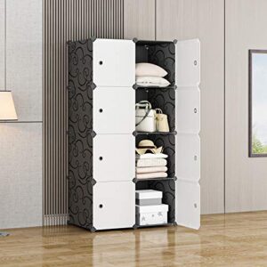 KOUSI Large Cube Storage -14"x18" Depth (8 Cubes) Organizer Shelves Clothes Dresser Closet Storage Organizer Cabinet Shelving Bookshelf Toy Organizer