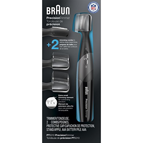 Braun Precision Trimmer PT5010, Men's Precision Beard, Ear & Nose, Mustache detailer, styler