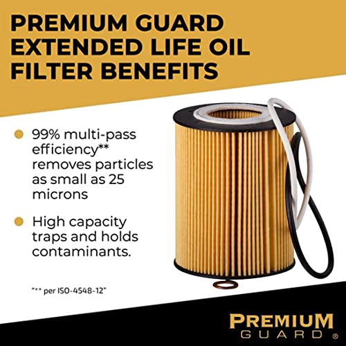 Premium Guard Oil Filter, Extended Life Premium Guard5607EX| Fits BMW 2007-18 X5, 2007-13 328i, 2013-17 X3, 2012-16 328i, 2007-17 X3, 2007-15 335i, 2013-16 328i xDrive, 2009-13 328i xDrive