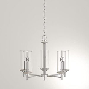 Hampton Bay 5-Light Brushed Nickel Finish Interior Chandelier