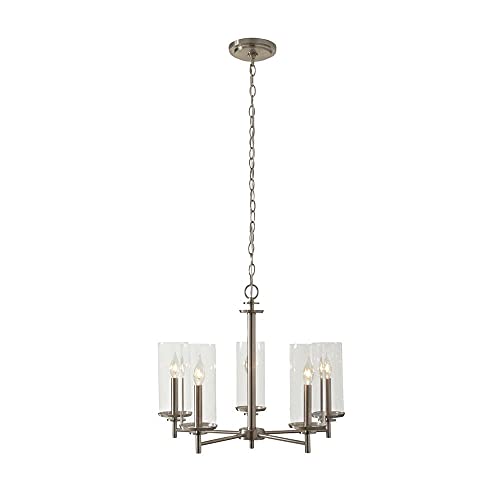 Hampton Bay 5-Light Brushed Nickel Finish Interior Chandelier