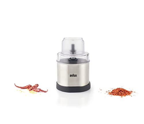 Braun MQS270SI Multiquick Coffee and Spice Grinder Hand Blender Attachment, 1.5-Cup