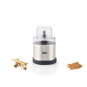 Braun MQS270SI Multiquick Coffee and Spice Grinder Hand Blender Attachment, 1.5-Cup