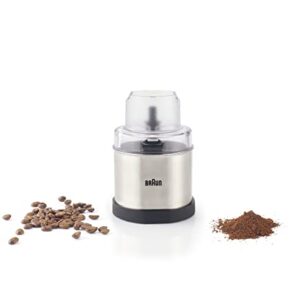 Braun MQS270SI Multiquick Coffee and Spice Grinder Hand Blender Attachment, 1.5-Cup