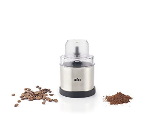 Braun MQS270SI Multiquick Coffee and Spice Grinder Hand Blender Attachment, 1.5-Cup