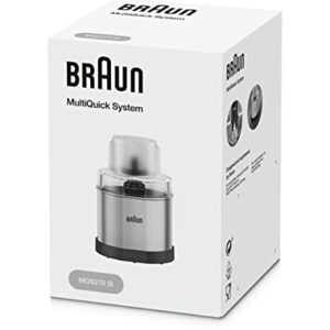 Braun MQS270SI Multiquick Coffee and Spice Grinder Hand Blender Attachment, 1.5-Cup