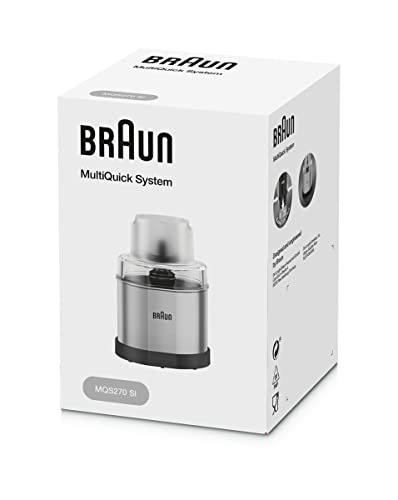 Braun MQS270SI Multiquick Coffee and Spice Grinder Hand Blender Attachment, 1.5-Cup