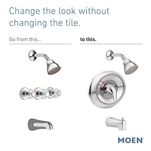 Moen Chateau Chrome Posi-Temp Eco-Performance Shower Trim Kit, Valve Required, TL2369EP