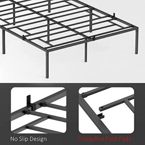 Coucheta Bed Frame with Storage 13 Inch Metal Platform Bed Frame with Steel Slat Support No Box Spring Needed Heavy Duty Full Size Bed Frame Mattress Foundation Easy to Assemble (Full)
