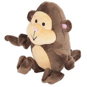 zoobilee petmate stretchies monkey dog toy, medium, brown
