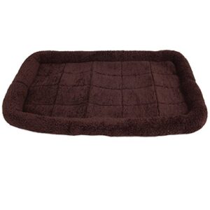 petmate snoozzy bolster crate mat, brown, for 36′ crates