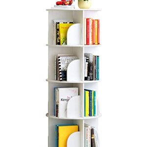 Arcwares Upgraded 4 Tier Rotating Bookshelf 360 Degrees, Stackable Shelves Bookshelf Organizer, Storage Display Rack Floor Standing Shelves, for Home Office Living Room Study (51"x18"x18")