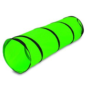 Petmate Jackson Galaxy Cat Crawl Solid Tunnel, Green/Orange