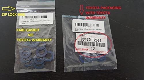 Genuine Toyota - Oil Drain Plug Gaskets (QTY10)