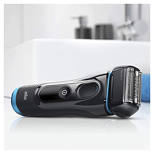 Braun Series 5 Shavers Replacement Foil and Trimmer Head Cassette with Ultra-Active-Lift Middle Trimmer and Crosshair Designed Foil, Silver Finish