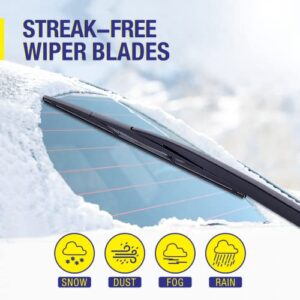 12" Rear Wiper Blades Replacement For TOYOTA RAV4 2022-2019,2012-2001, Highlander 2019-2001,Land Cruiser 2019-2013,2011-2008, Yaris 2019,11-06 Venza 14-09, BACK Windshield Wiper Blades-(12-A)