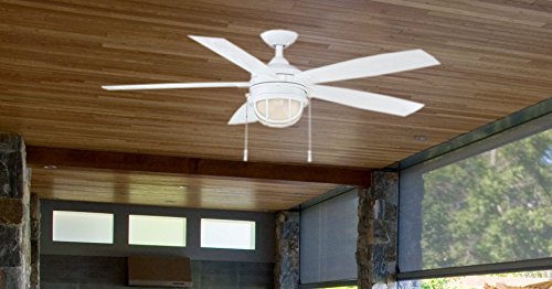 Hampton Bay Seaport 52 In. Indoor/outdoor White Ceiling Fan