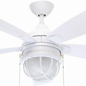 Hampton Bay Seaport 52 In. Indoor/outdoor White Ceiling Fan