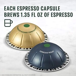 Starbucks by Nespresso Blonde & Dark Roast Variety Pack Coffee & Espresso (50-count single serve capsules, compatible with Nespresso Vertuo Line System)