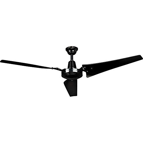 Hampton Bay 60 in. Black Industrial Ceiling Fan