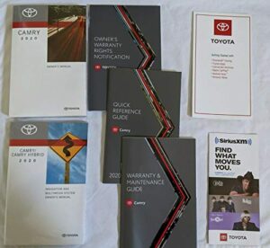 2020 toyota camry owners manual original – gas models