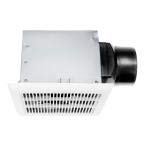 Hampton Bay Lighting 80 CFM Ceiling Mount Roomside Installation Bathroom Exhaust Fan