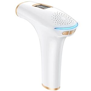 laser hair removal for women and men, upgraded 3 in 1 at home ipl hair removal, 9 levels and 999,900 flashes permanent hair remover,painless hair remover on face,body,bikini, whole body treatment