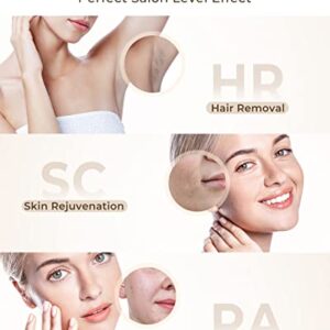 Laser Hair Removal for Women and Men, Upgraded 3 in 1 At Home IPL Hair Removal, 9 Levels and 999,900 Flashes Permanent Hair Remover,Painless Hair Remover on Face,Body,Bikini, Whole Body Treatment