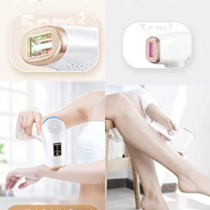 Laser Hair Removal for Women and Men, Upgraded 3 in 1 At Home IPL Hair Removal, 9 Levels and 999,900 Flashes Permanent Hair Remover,Painless Hair Remover on Face,Body,Bikini, Whole Body Treatment