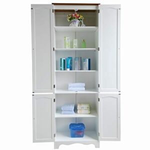 Homecharm-Intl 23.8x11.8X 72.2-Inch Storage Cabinet,White (HC-004)