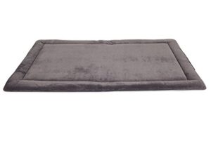 petmate aspen pet rectangular kennel mat, dark gray, for 40′ crates