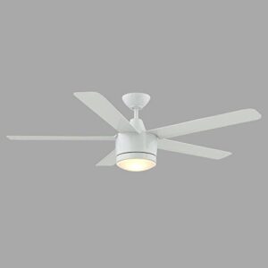 hampton bay merwry 52 in. led indoor white ceiling fan