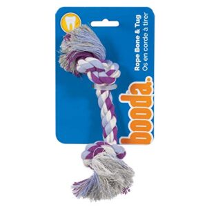 petmate dog booda two knot rope bone, multicolored, x-small, for small breeds