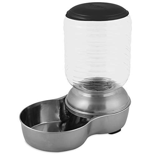 Petmate REPLENDISH Stainless Gravity Feeder, 5 Pound