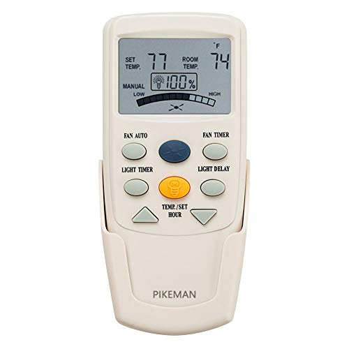 Pikeman Ceiling Fan Remote Control Replace Hampton Bay Thermostatic LCD W Fan Timer FAN-9T L3HFAN-9T (Remote Only)