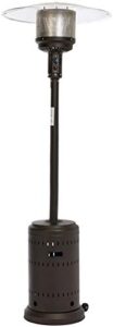 amazon basics 46,000 btu outdoor propane patio heater with wheels, commercial & residential – sable brown