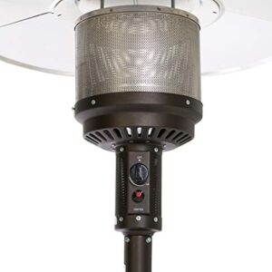 Amazon Basics 46,000 BTU Outdoor Propane Patio Heater with Wheels, Commercial & Residential - Sable Brown