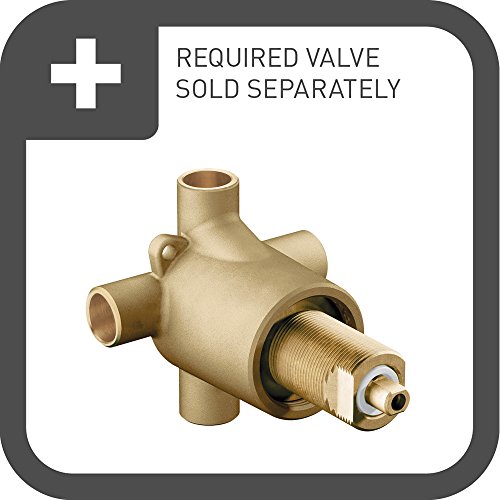 Moen T4612BG Voss Diverter 3-Function Shower Transfer Valve Trim Kit, Valve Required, Brushed Gold