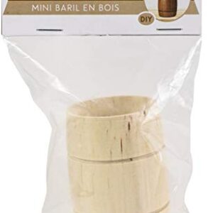 Mini Wood Barrel 72x52mm -