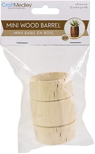 Mini Wood Barrel 72x52mm -