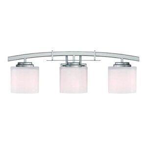 hampton bay 15041 architecture 3-light brushed nickel vanity light