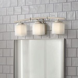 Hampton Bay 15041 Architecture 3-Light Brushed Nickel Vanity Light