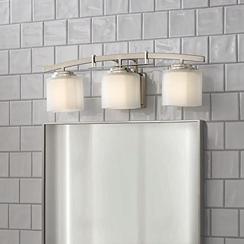 Hampton Bay 15041 Architecture 3-Light Brushed Nickel Vanity Light